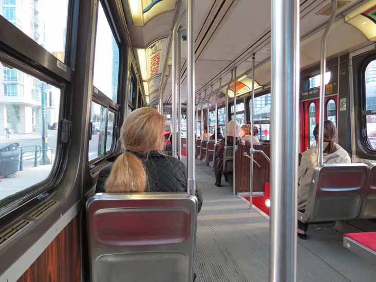 TTC CLRV tram interior